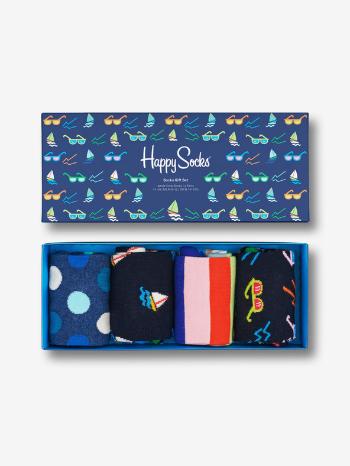 Happy Socks Navy Socks Șosete 4 perechi Albastru