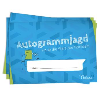 Spielehelden Vânătoare de autografe 10 întrebări despre caracteristici personale a 50 de bucăți.   Imprimarejucăușă DIN A5