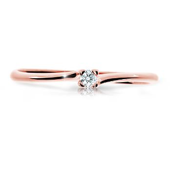 Cutie Diamonds Inel strălucitor din aur roz cu diamant DZ6733-2948-00-X-4 56 mm