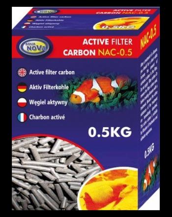 AQUA NOVA Cartus carbon activ pentru acvariu, 0,5 kg, NAC-0,5