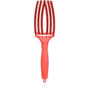 Olivia Garden Fingerbrush L´amour perie de tip paletă pentru păr Passion Red