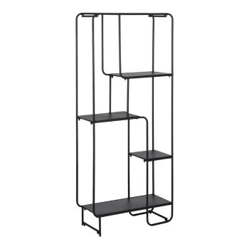 Etajeră neagră din metal 76x180 cm Sleco – Ixia