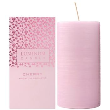 Luminum Candle Premium Aromatic Cherry lumânare parfumată  mare (Ø 70 - 130 mm, 65 h)