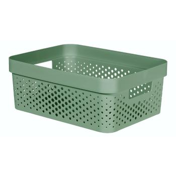 Coș de depozitare Curver Infinity Dots, 11 l, verde