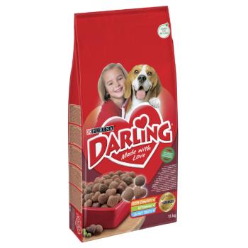 PURINA Darling Adult, Vită, Pui cu Legume, hrană uscată pentru câini, 3kg