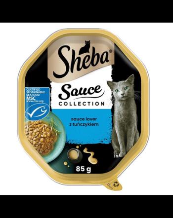 SHEBA Sauce Collection Pachet hrana umeda pentru pisica 22x85 g cu ton in sos