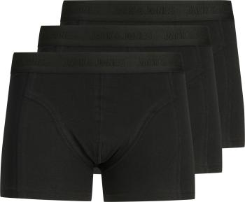 Jack&Jones 3 PACK - boxeri pentru bărbați JACWAISTBAND 12127816 Black L