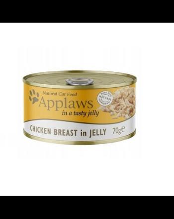 APPLAWS Cat Chicken Breast in Jelly, conserva mancare pisica, cu pui in aspic 70g