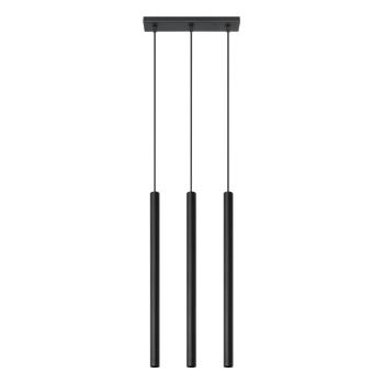 Lustră Nice Lamps Fideus, lungime 30 cm, negru