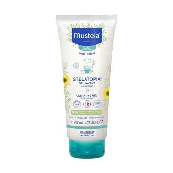 Mustela Gel de duș pentru copii destinat pielii extrem de uscate și atopice Stelatopia (Cleansing Gel) 200 ml