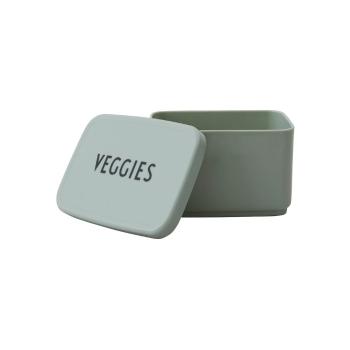 Cutie pentru gustare Design Letters Veggies, 8,2 x 6,8 cm, verde deschis