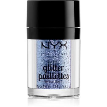 NYX Professional Makeup Glitter Goals sclipici metalic pentru față și corp culoare 02 Darkside 2.5 g
