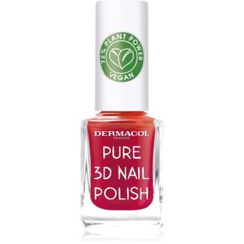 Dermacol Pure 3D lac de unghii culoare 04 Poppy Red 11 ml