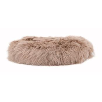 Pernă scaun din blană de oaie Native Natural Round, ⌀ 40 cm, bej