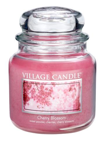 Village Candle Lumânare parfumată în sticlă Floare de cireșe (Cherry Blossom) 397 g