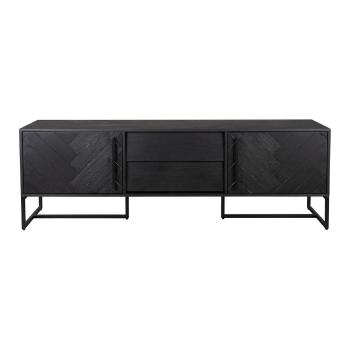 Masă TV cu aspect de lemn exotic negru 180x60 cm Class - Dutchbone