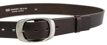 Penny Belts Curea din piele din piele 72NKS-04 Dark Brown 115 cm