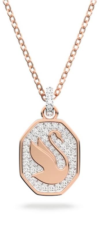 Swarovski Colier original din bronz Lebădă Signum 5621106 (lanț, pandantiv)