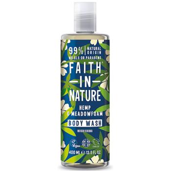 Faith in Nature Gel de duș natural Cânepă și Limnanthes (Nourishing Body Wash) 400 ml