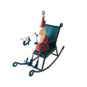 Decorațiune suspendată pentru Crăciun G-Bork Santa in Rocking Chair