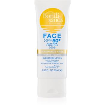 Bondi Sands SPF 50+ Face Fragrance Free crema de fata cu efect de protectie pentru un aspect mat SPF 50+ 75 ml