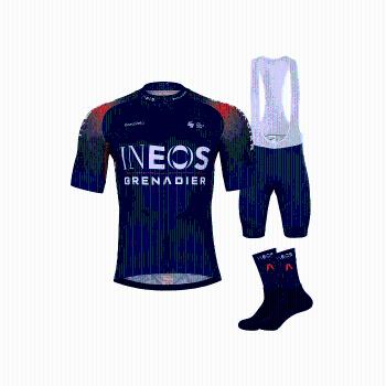 
                 BONAVELO Mega set de ciclism - INEOS GRENADIERS &#039;22 - albastru/roșu 
            