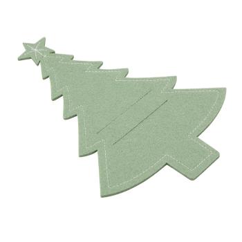 Husă pentru tacâmuri Altom Xmas Tree verde, 22 x 15 cm, set 4 buc.