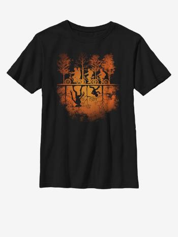 ZOOT.Fan Netflix Upside Down Pumpkin Tricou pentru copii Negru