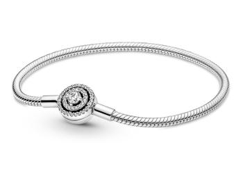 Pandora Brățară elegantă din argint Moments cu pietre de zircon 590038C01 21 cm