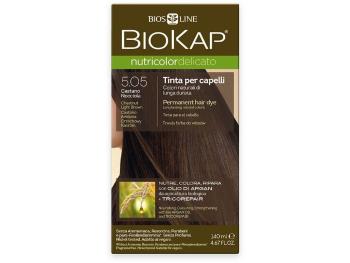 Biokap NUTRICOLOR DELICATO -Vopsea pentru păr - 5.05 Maro - castaniu deschis 140 ml