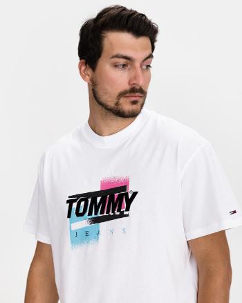 Tommy Jeans Faded Logo Tricou Alb