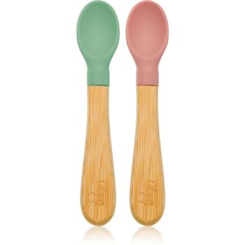 Citron Bamboo Spoon linguriță Green/ Pink 2 buc