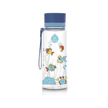 Sticlă din plastic reutilizabilă Equa Equarium, 0,6 l, albastru