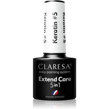 Claresa Extend Care 5 in 1 Keratin baza gel pentru unghii cu efect de nutritiv culoare 5 g