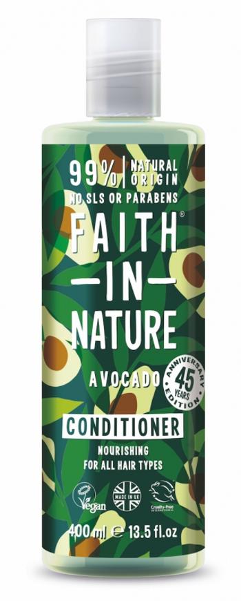 Faith in Nature Balsam natural hrănitor cu ulei de avocado pentru toate tipurile de păr ing Balsam)}} 400 ml