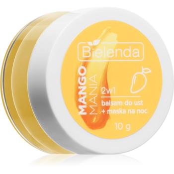 Bielenda Lip Care Lip Balm + Night Mask balsam de buze cu parfum Mango Mania 10 g