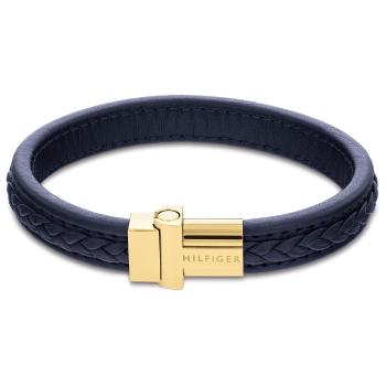 Tommy Hilfiger Brățară modernă din piele cu închidere aurită 2790377