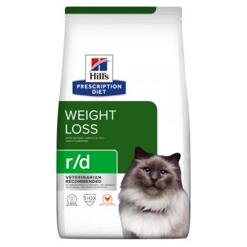 HILL'S Prescription Diet r/d Wheight Loss, Pui, dietă veterinară pisici, hrană uscată, metabolism (obezitate si diabet), 1.5kg