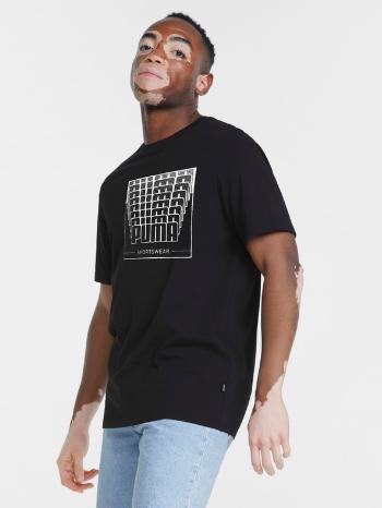 Puma Wording Graphic Tricou Negru