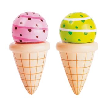 Set 2 înghețate din lemn pentru copii Legler Cream Cone