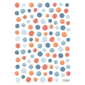 Autocolante pentru copii 110 buc. 30x42 cm Colorful Dots – Lilipinso