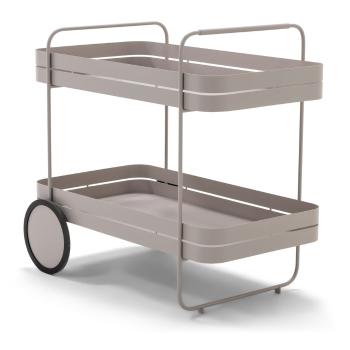 Măsuță de servire cu roți din metal 74x42 cm Gin & Trolley – Spinder Design