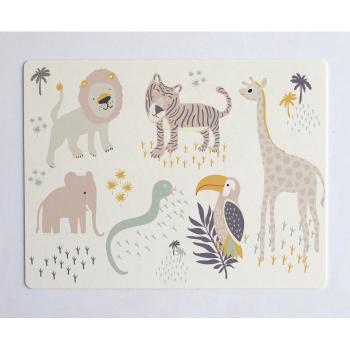 Suport de farfurie bej The Wild Hug Africa, 55 x 35 cm