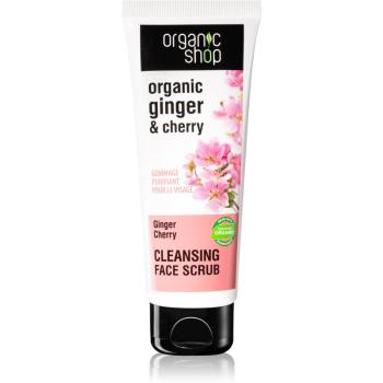 Organic Shop Organic Ginger & Cherry demachiant cu efect de peenling 75 ml