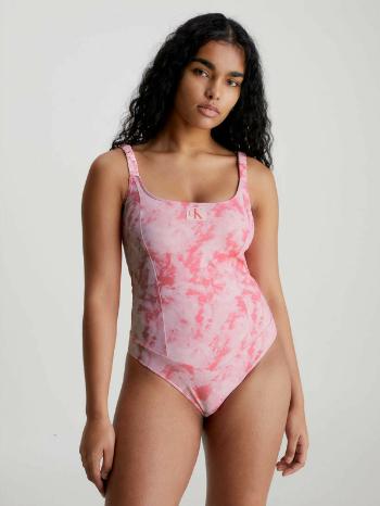 Calvin Klein Underwear	 Authentic-One Piece-Print Costum de baie întreg Roz