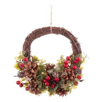 Coroniță de Crăciun ø 22 cm Holly Pine – Casa Selección