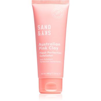 Sand & Sky Australian Pink Clay Flash Perfection Exfoliator exfoliant de curățare pentru a improspata porii si pielea cu aspect obosit 100 ml