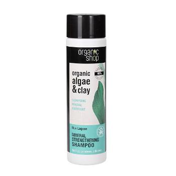 Organic Shop Șampon pentru întărirea părului Alge și argilă (Mineral Strengthening Shampoo) 280 ml