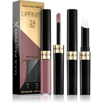 Max Factor Lipfinity Lip Colour ruj cu persistenta indelungata balsam culoare 001 Pearly Nude 4,2 g