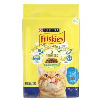 PURINA Friskies Adult Sterilised, Somon cu Legume, hrană uscată pisici sterilizate, 10kg